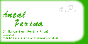 antal perina business card